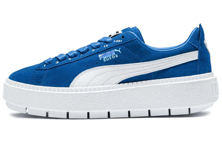 PUMA Platform Trace Low top Skateboard Shoes Women's Blue White