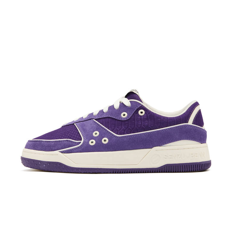 Senzubean Thermal Slip Resistant And Abrasion Resistant Low top Chao Fang SZB Fairy Bean Skateboard Shoes Unisex Purple