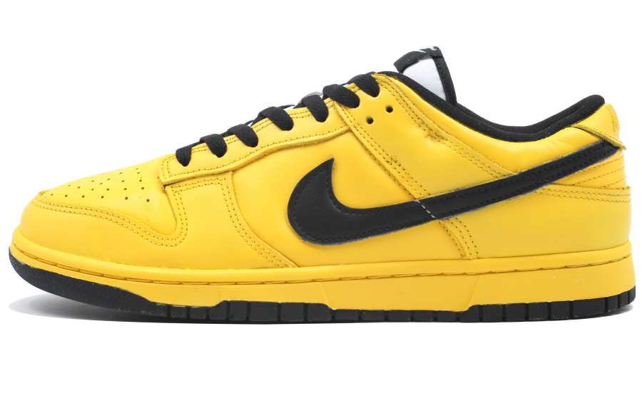 Nike Nike Dunk Bumblebee Slip Resistant Low top Skateboard Shoes Unisex Black Yellow