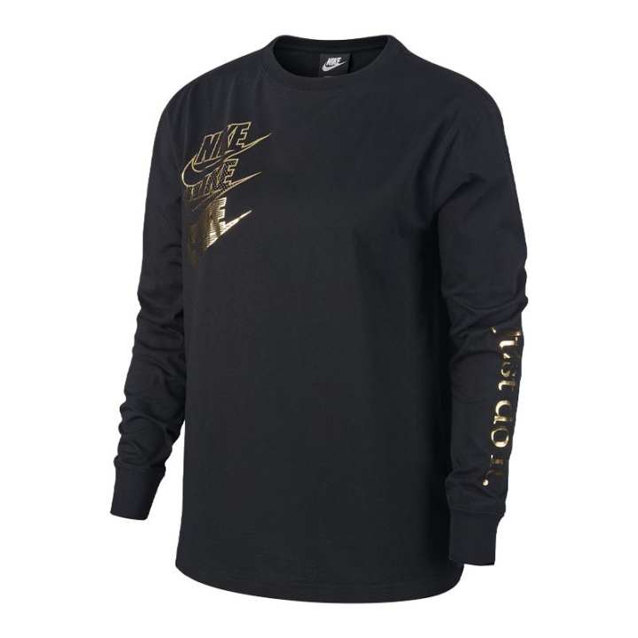 Nike Nike T Shirts Women's Black Crew Neck Moderate