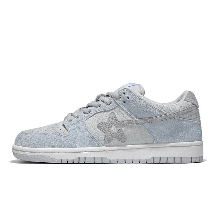 RIPSTAR Composite Material Height Increasing Low top Skateboard Shoes Unisex Gray Blue