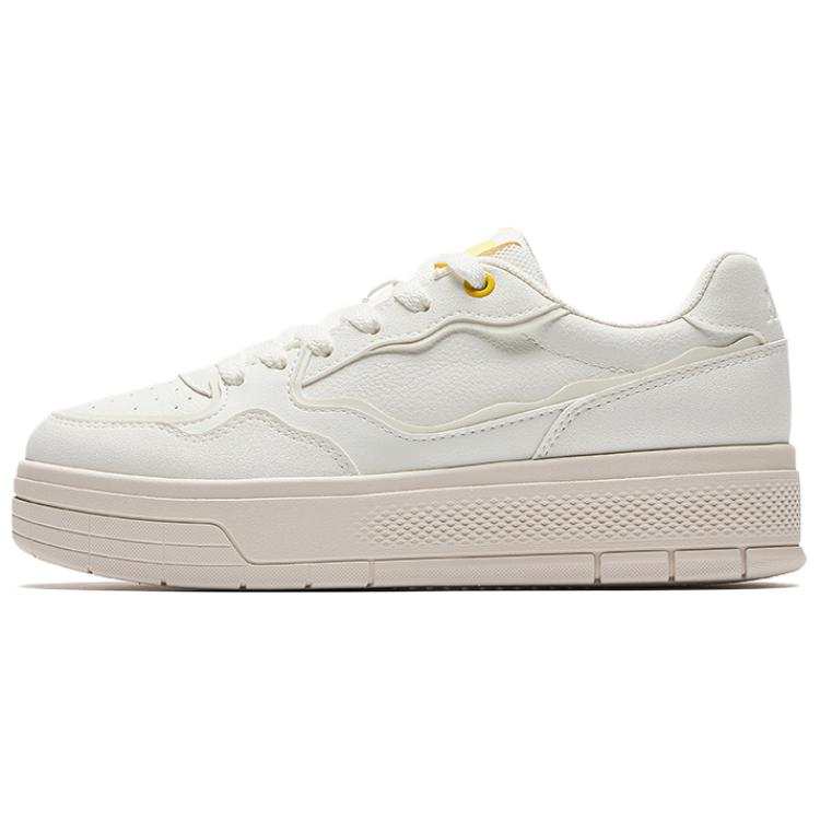 Anta Slip Resistant, Abrasion Resistant, Lightweight Low top Skateboard Shoes Women's Ivory White