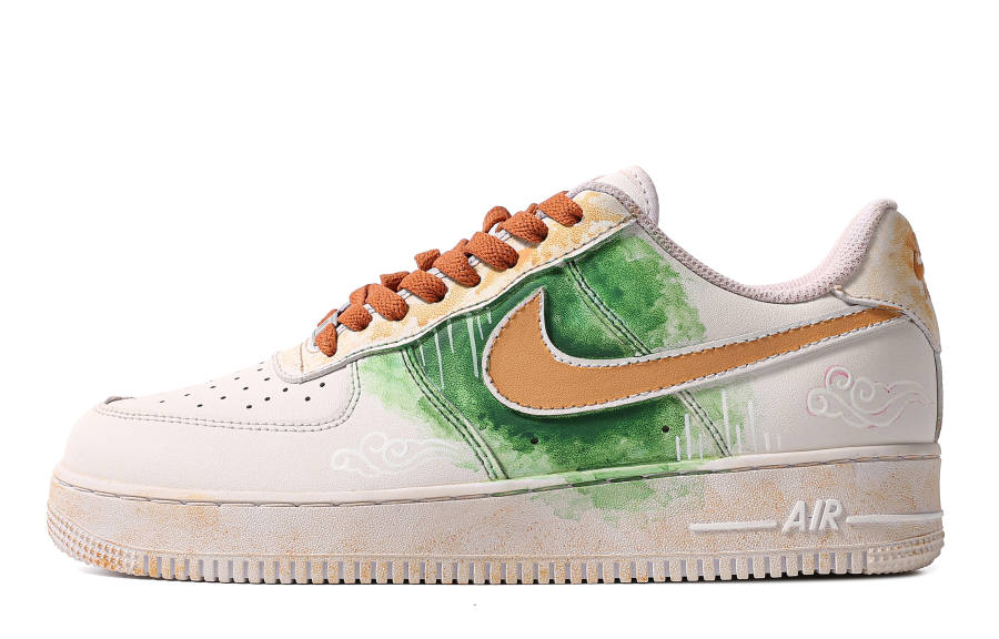 Nike Nike Air Force 1 Leather Slip Resistant Cushioning Quick Dry Abrasion Resistant Balance
