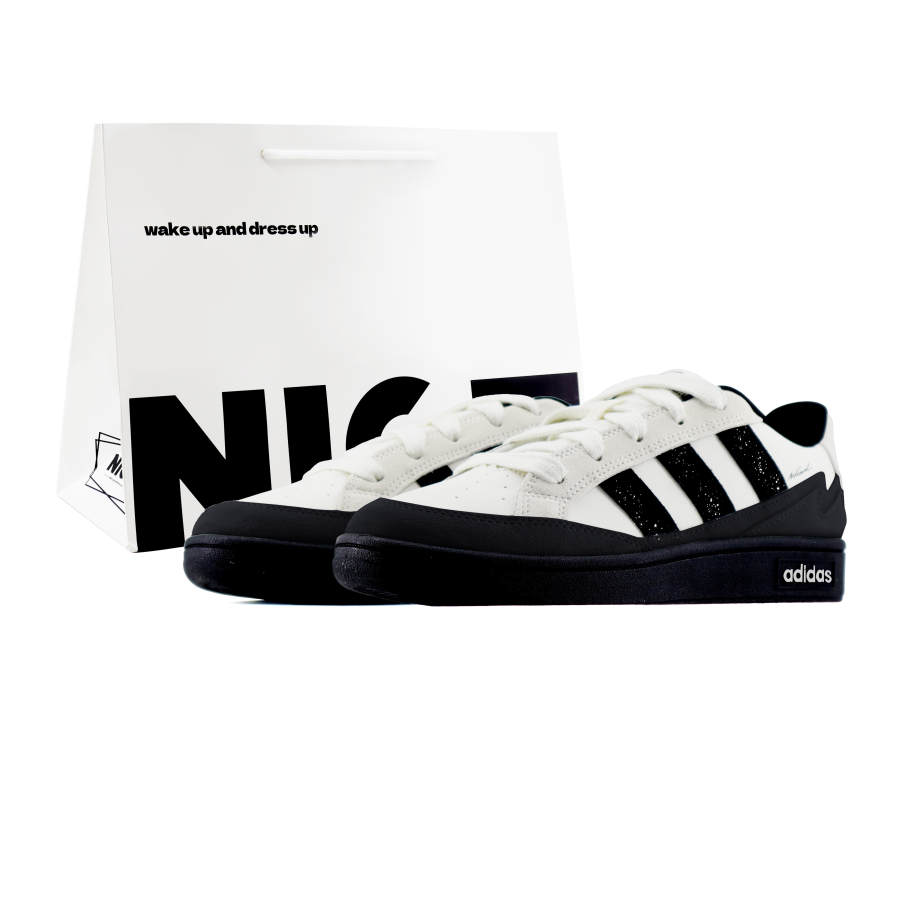 Adidas Adidas WCARD ADV Chuangyi Abrasion Resistant Low top Skateboard Shoes Unisex White Gray Black
