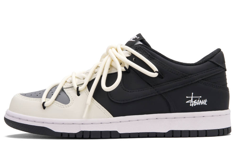 Nike Nike Dunk Black White Street Low top Skateboard Shoes Unisex Black Gray
