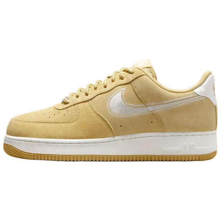 Nike Nike Air Force 1 Low '07 LV8 Buff Gold Sail Embroidered Swoosh