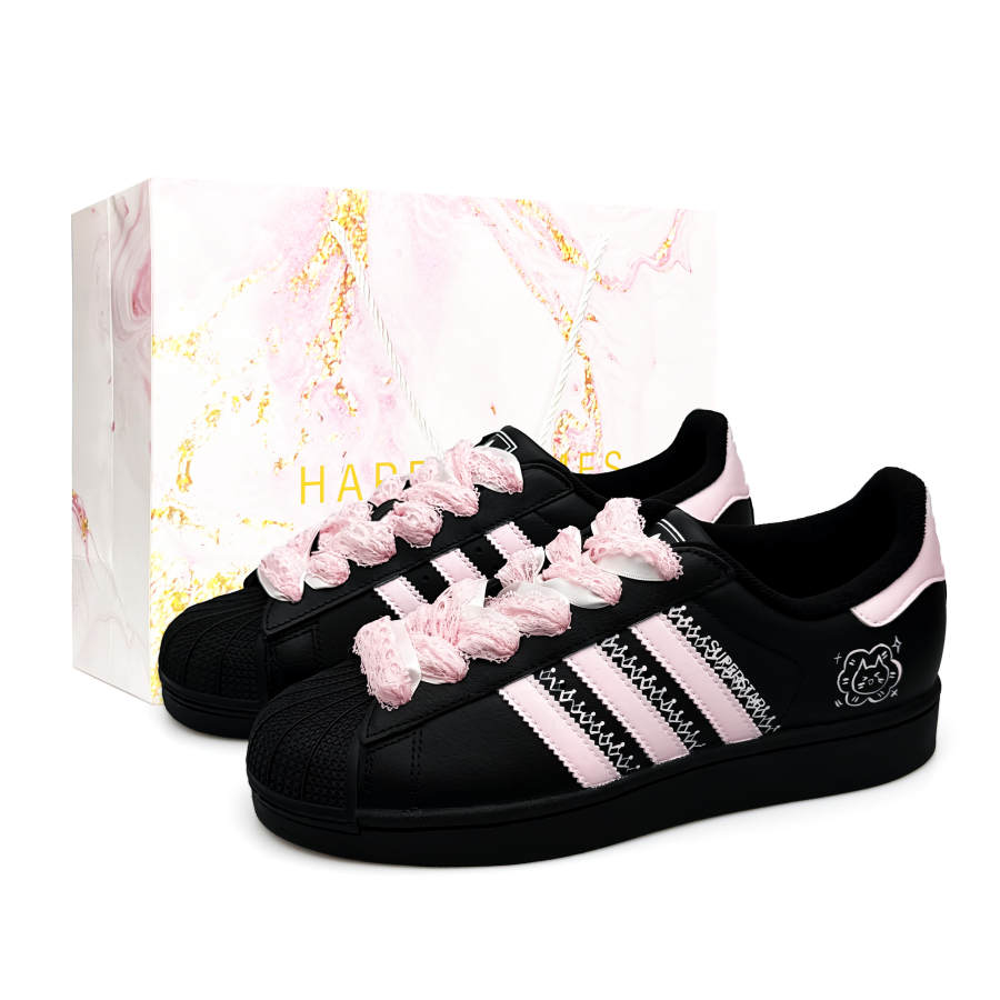 Adidas Originals Superstar 2 Special Shopping Bag Abrasion Resistant Lightweight Low top Skateboard Shoes Women's