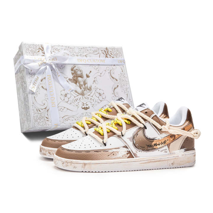Nike Nike Court Vision 1 Box, Cloud Coffee Abrasion Resistant Abrasion Resistant Low top Skateboard Shoes Men's