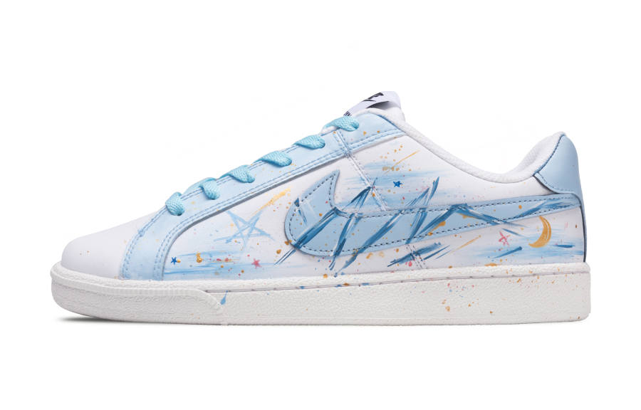 Nike Nike Court Royale Leather Abrasion Resistant Abrasion Resistant Low top Skateboard Shoes Men's Light Blue