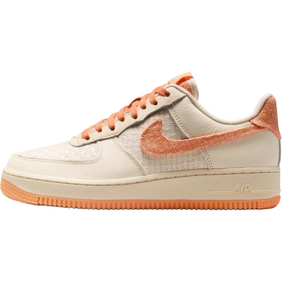 Nike Nike Air Force 1 Slip Resistant Abrasion Resistant Low top Skateboard Shoes Women's Beige