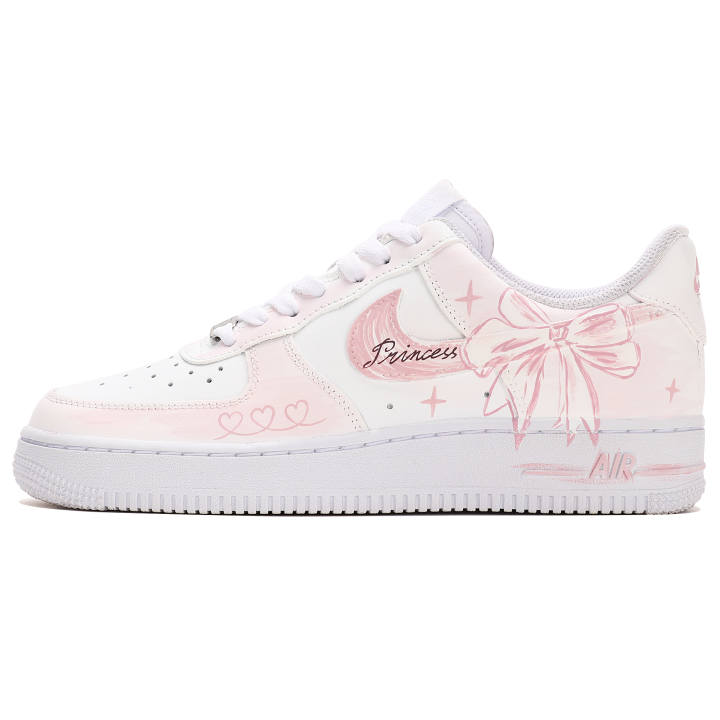 Nike Nike Air Force 1 Abrasion Resistant Low top Skateboard Shoes Women's Pink