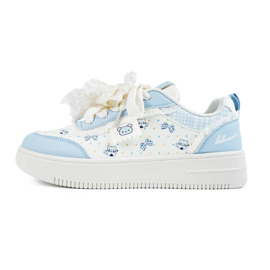 Warrior Thickened And Fleece Lined Thermal Thin Cotton White Sneakers, Trendy Casual