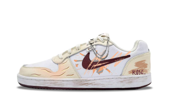 Nike Nike EBERNON Flame Low top Skateboard Shoes Men's Yellow
