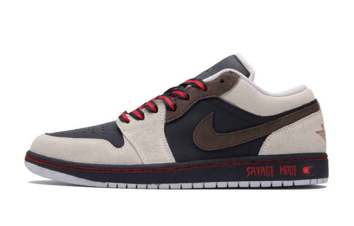 Jordan Jordan Air Jordan 1 Avage Slip Resistant Slip Resistant Low top Skateboard Shoes Unisex Beige Black Beige