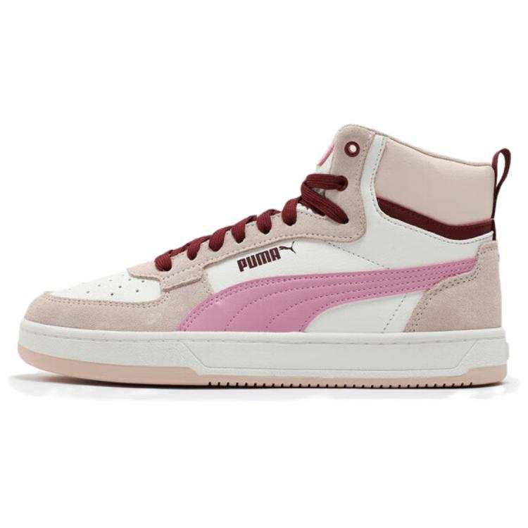 PUMA Caven 2.0 Mid top Skateboard Shoes Unisex White Pink