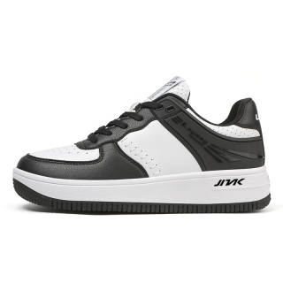 JINLAIKE Non Slip And Waterproof Abrasion Resistant Low top Skateboard Shoes Unisex Black White