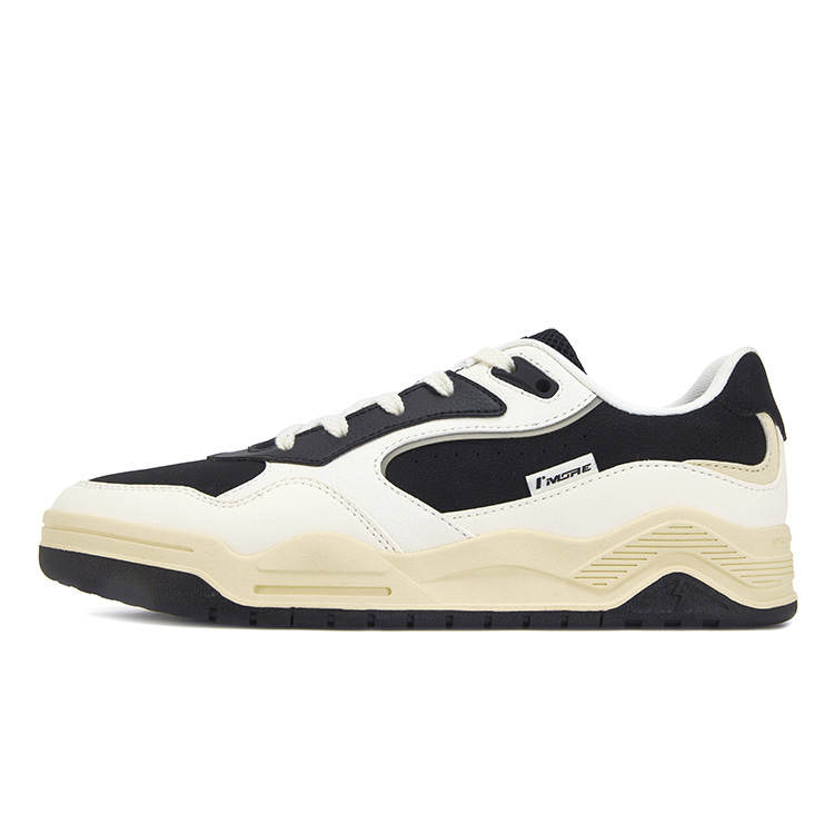 361° Model Burning 5.0 Cushioning, Wear Resistant Low top Skateboard Shoes Men's Black White