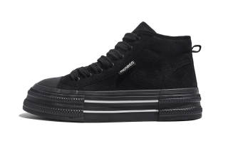 RENBEN Fleece Lined, Fashion Versatile Slip Resistant, Abrasion Resistant, Thermal High top Skateboard Shoes Women's