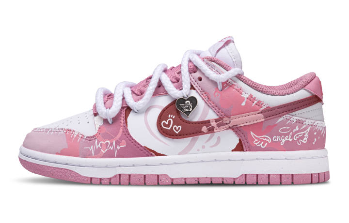 Nike Nike Dunk Abrasion Resistant Low top Skateboard Shoes Women's Pink