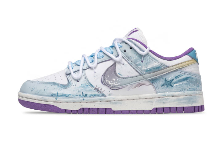 Nike Nike Dunk Coverage Abrasion Resistant Low top Skateboard Shoes Women's Cerulean
