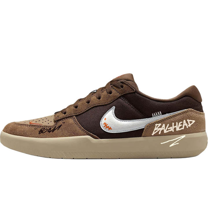 Nike Nike SB Force 58 Beach Latte Abrasion Resistant Abrasion Resistant Low top Skateboard Shoes Unisex