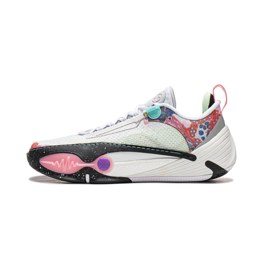 Li-Ning Li Ning All City 14 Cushioning Slip Resistant Abrasion Resistant Rebound Low top Basketball Shoes Men's Standard White