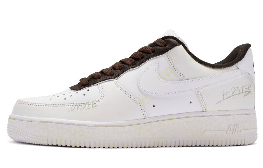 Nike Nike Air Force 1 Low 811 Manufacturing Low top Skateboard Shoes Men's Beige Brown White