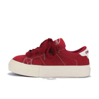 Binya Slip Resistant Low top Skateboard Shoes Women's Red