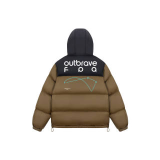 FPA Down Jackets Unisex Hooded Moderate Puffer Jacket