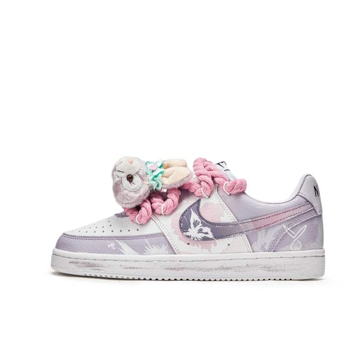 Nike Nike Court Slip Resistant Slip Resistant Low top Skateboard Shoes Men's Purple White