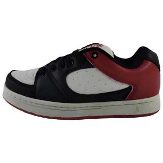JINJIJIANG Coverage Abrasion Resistant Low top Skateboard Shoes Women's Black White Red