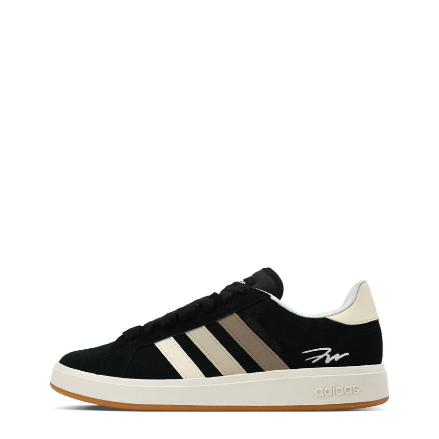Adidas Adidas Grand Court Base 00s Brown Rhythm Abrasion Resistant Low top Skateboard Shoes Unisex Beige Black