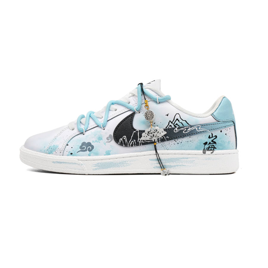 Nike Nike Court Royale Abrasion Resistant Abrasion Resistant Low top Skateboard Shoes Men's Sky Blue