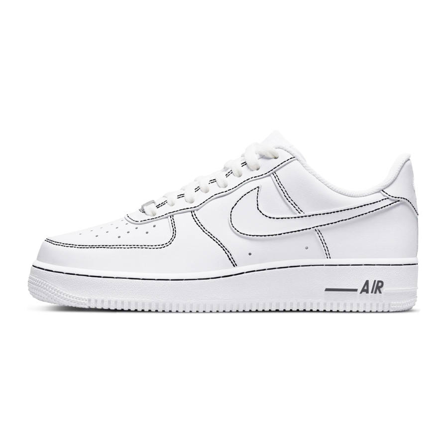 Nike Nike Air Force 1 Space Line Slip Resistant Abrasion Resistant Low top Skateboard Shoes Men's White