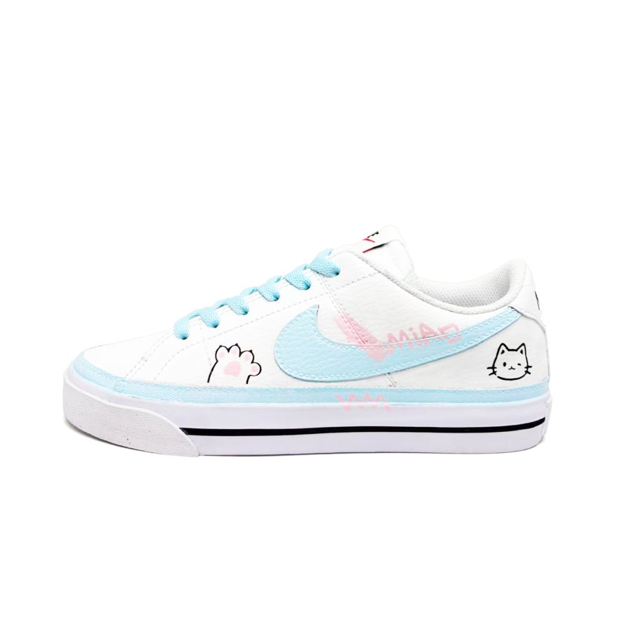 Nike Nike Court Legacy Cartoon, Hand Drawn, Street Leather Abrasion Resistant Abrasion Resistant Low top Skateboard Shoes