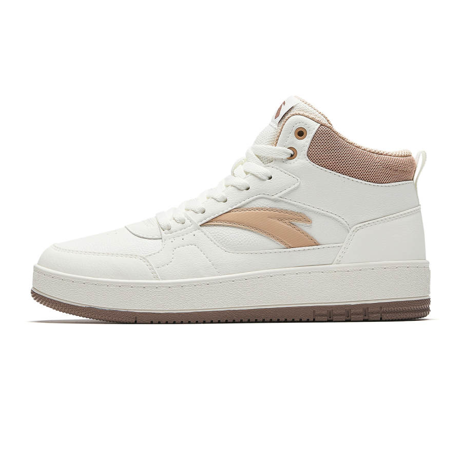 Anta First Year High Top High top Skateboard Shoes Women's Ivory White/Light Walnut