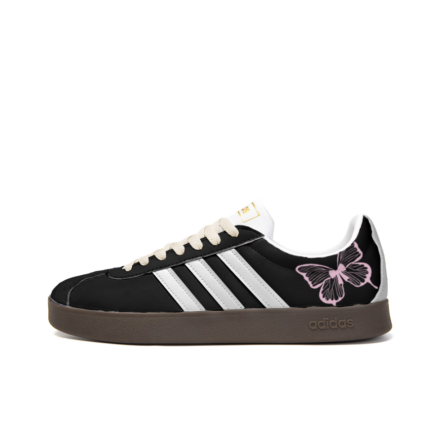 Adidas Neo VL Court 2.0 Wear resistant And Lightweight Low top Skateboard Shoes Unisex Black