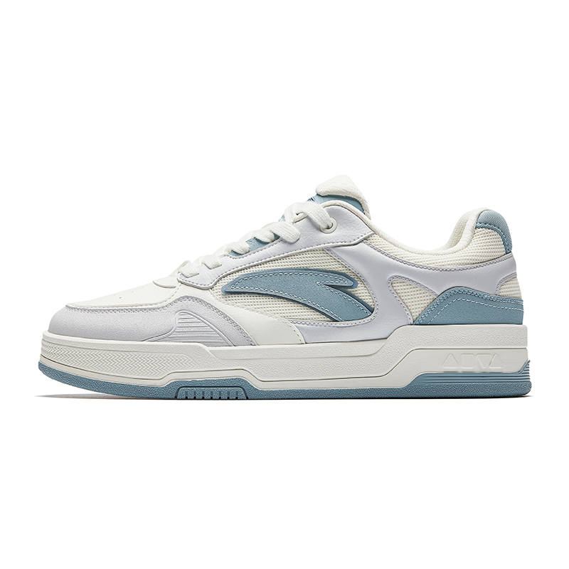 Anta Cyber Slip Resistant Low top Skateboard Shoes Men's White Gray Blue