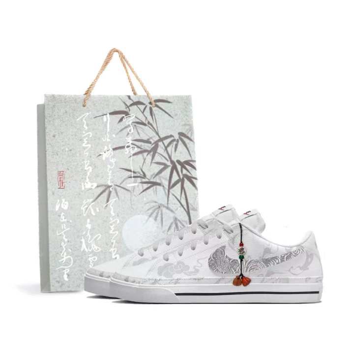 Nike Nike Court Legacy Skateboard Shoes Unisex Low Top White Silver Gray