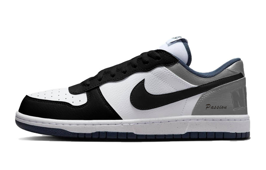 Nike Nike Big Black Gray, Gray Cushioning Abrasion Resistant Cushioning, Wear Resistant Low top Skateboard Shoes Unisex