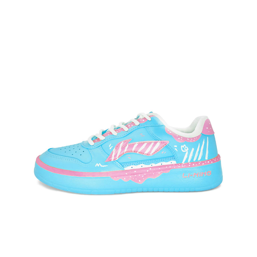 Li-Ning Li Ning Floating Boat BJL2 Fashion Versatile Synthetic Leather Breathable Low top Skateboard Shoes Women's