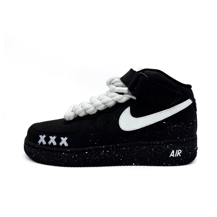 Nike Nike Air Force 1 Undyed Comfortable Coverage Abrasion Resistant Balance Support Height Increasing Mid top