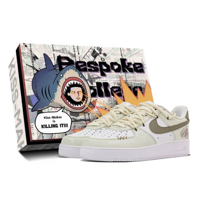 Nike Nike Air Force 1 Synthetic Leather Balance Low top Skateboard Shoes Unisex White