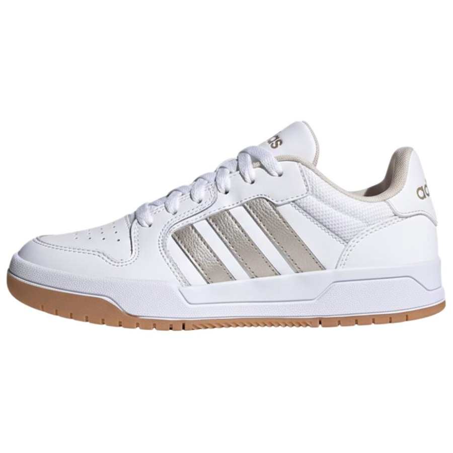Adidas Adidas ENTRAP Textile, Synthetic Leather Low top Skateboard Shoes Unisex White Gold