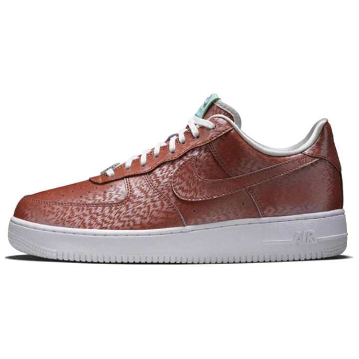 Nike Nike Air Force 1 Lady Liberty Pu Comfortable Coverage Low top Skateboard Shoes Men's Red Brown