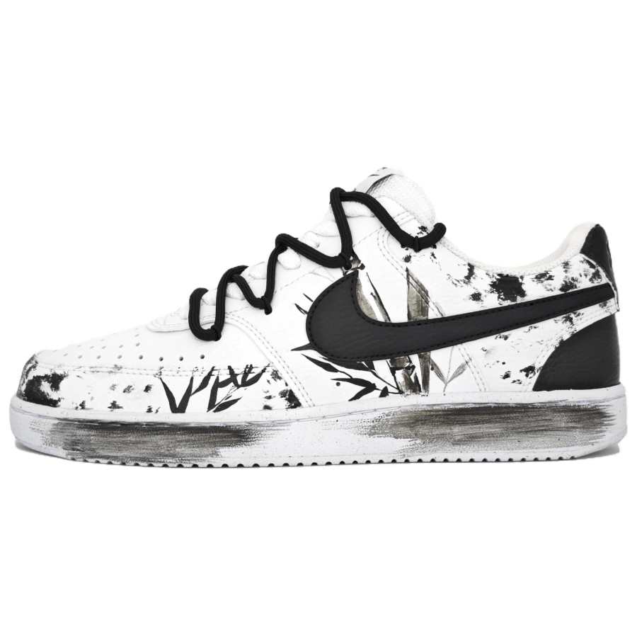 Nike Nike Court Vision 1 Slip Resistant, Abrasion Resistant, Lightweight Low top Skateboard Shoes Men's Black White