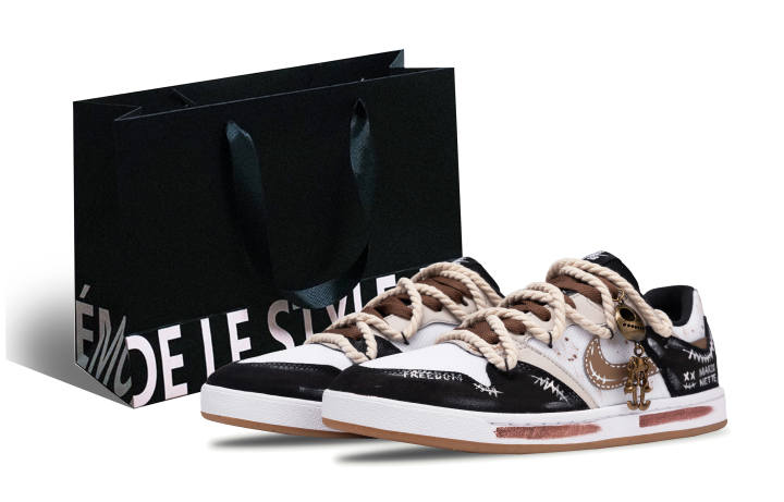 Nike Nike SB Alleyoop String Puppets Low top Skateboard Shoes Men's Black Brown
