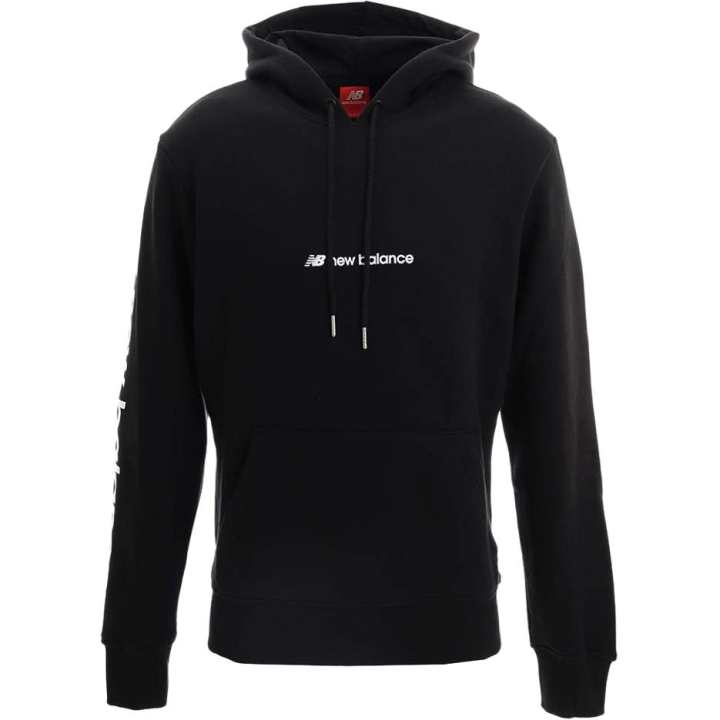 New Balance New Balance Sweatshirts Men's Black Hooded Moderate