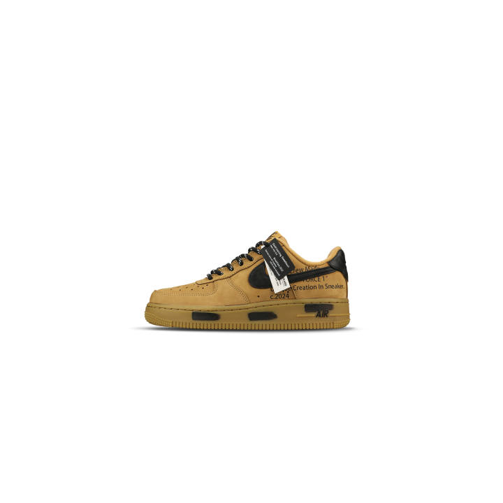 Nike Nike Air Force 1 Slip Resistant Cushioning Low top Skateboard Shoes Unisex Black Brown