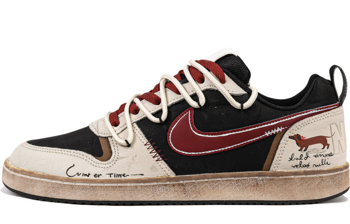 Nike Nike Court Borough Low Prem Caramel Cookie, Maillard Series, American Vintage, Commute Abrasion Resistant